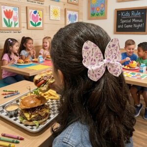 Lavender Bloom Bow Clip