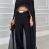 Women's Elegant Sheer Chiffon Longline Vest Top