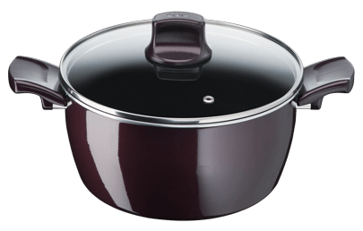 download (2) TEFAL Resist Intense 9 pc set stewpots 18/22/26/30 cm + spoon