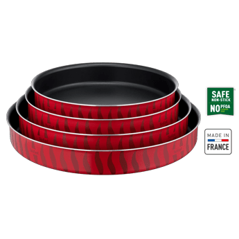 TEFAL Tempo Flame 4-Piece Set, Kebbe Dishes 28/30/34/38cm