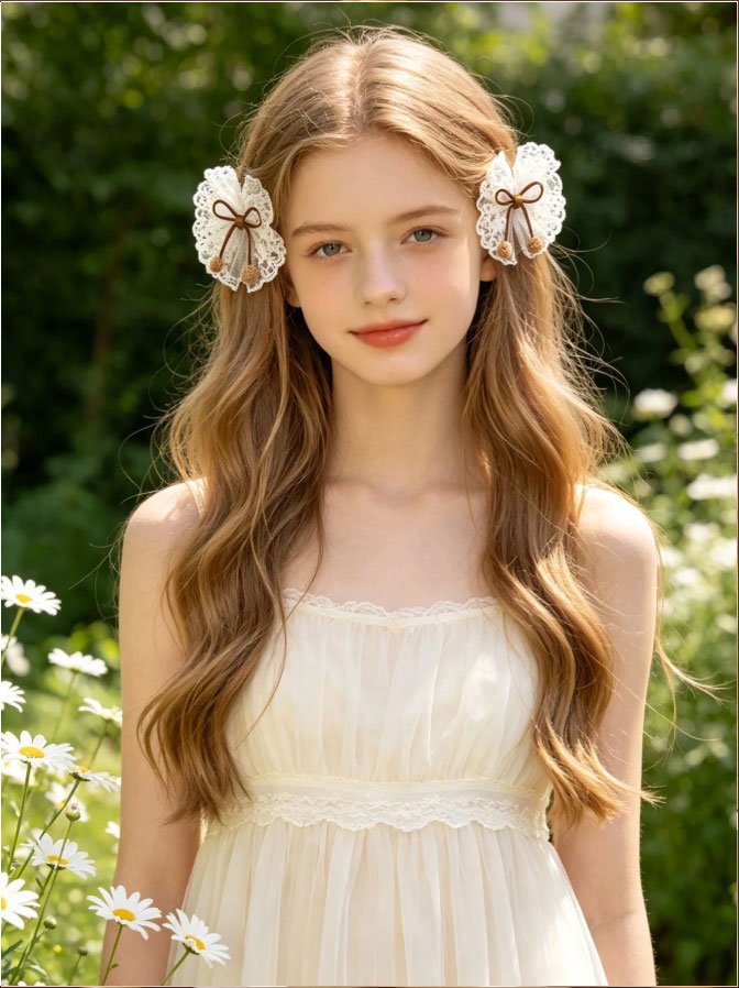 2pcs-White-Bow-Hair-Clips-For-Girls-2