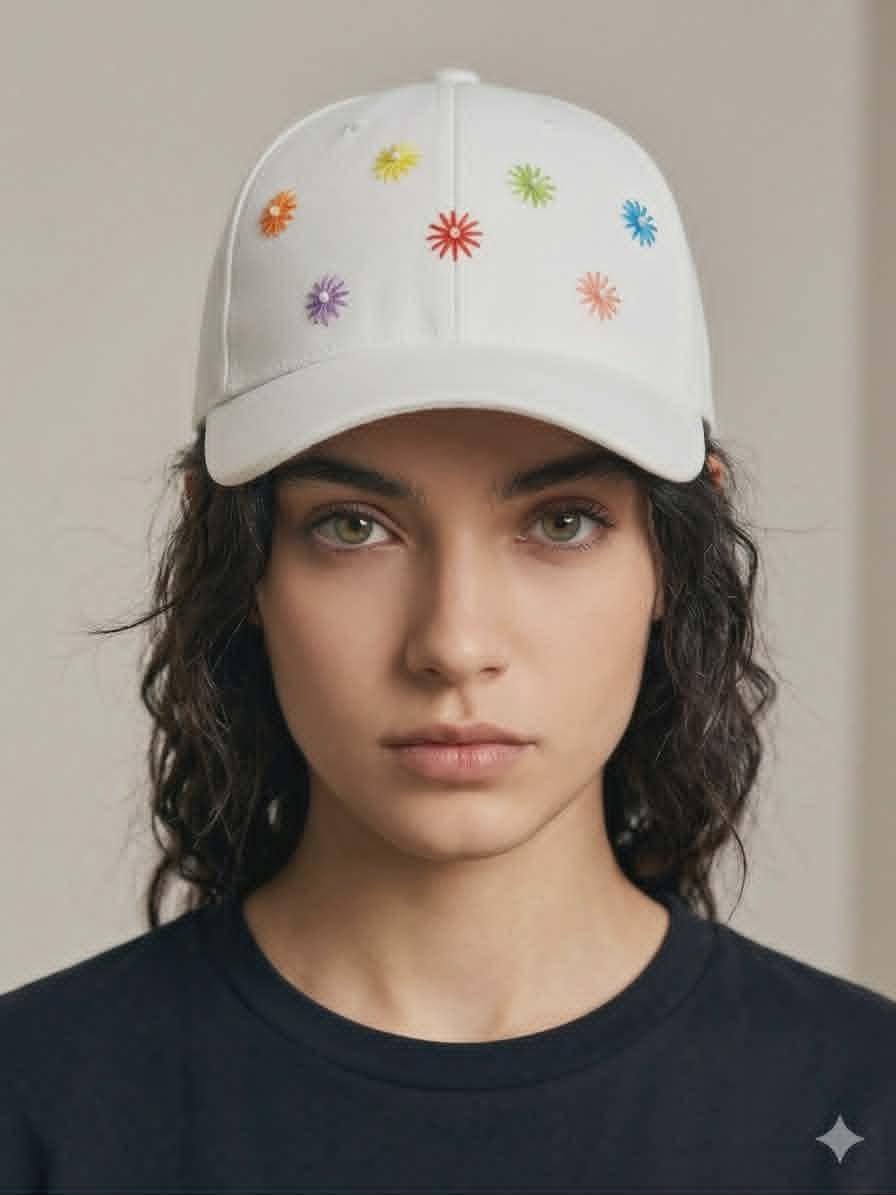 multi color cap